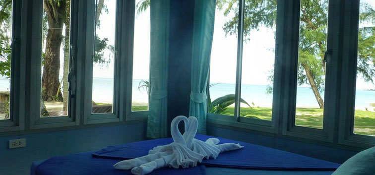 Beach Bungalows view of the sea