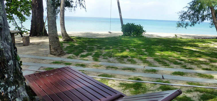 Beach Bungalows view from terrace